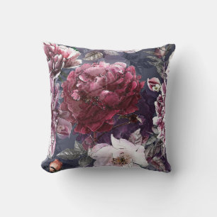 art vintage pencil floral colorful seamless patter cushion