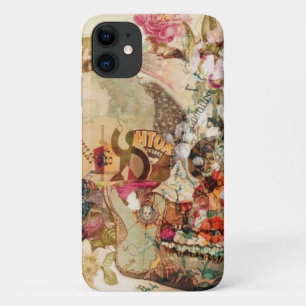 Art Vintage Sugar Skull Flowers Case-Mate iPhone Case