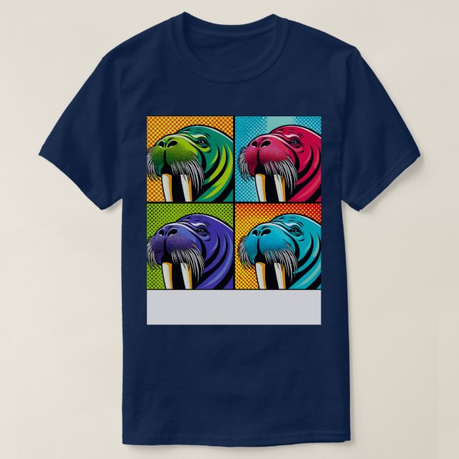 Art Walrus Tee Marine Mammal Statement (Design Front)