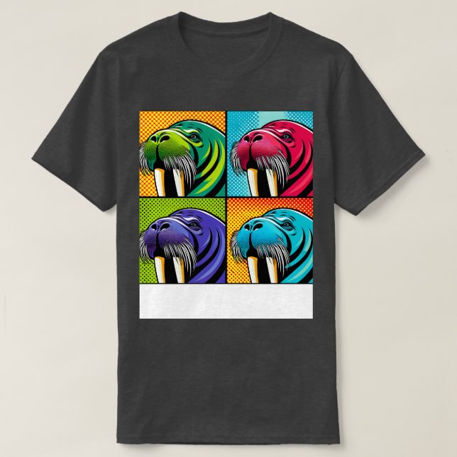 Art Walrus Tee Marine Mammal Statement (Design Front)