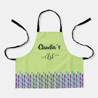 Art with name apron