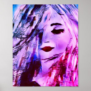 Art Woman Mermaid Painting Wall decor Print