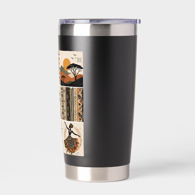 Art work cups insulated tumbler (Left)