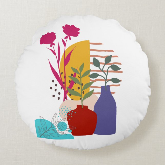 Art Work Design Round Cushion (Front)