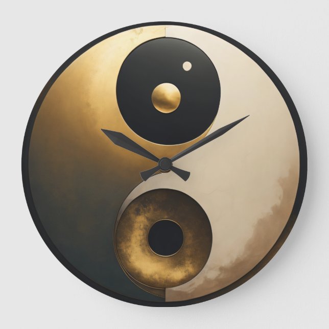 Art Yin Yang Large Clock (Front)