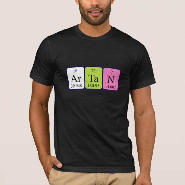 Artan periodic table name shirt (Front)