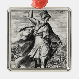Artaxerxes II King of Persia Metal Tree Decoration