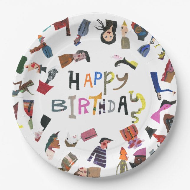 ARTCHER HAPPY BIRTHDAY PAPER PLATE (Front)