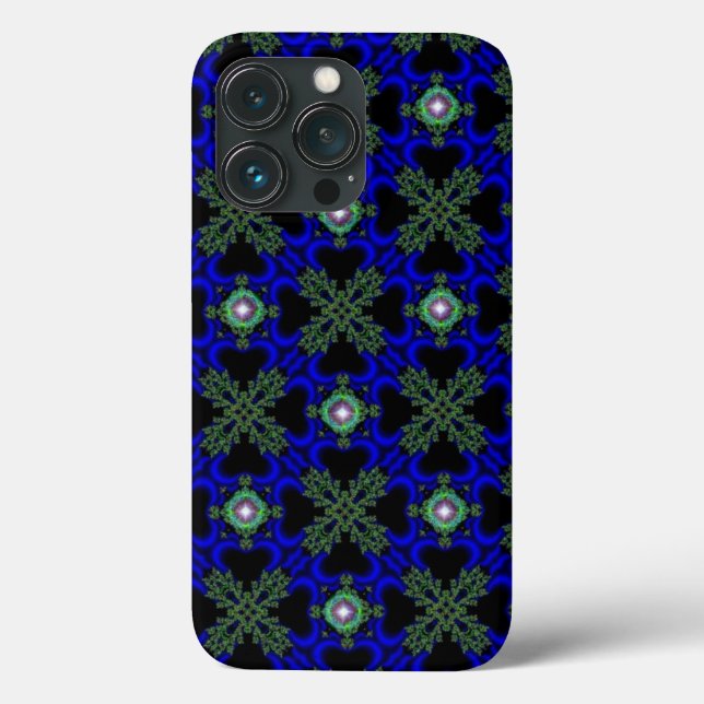Artdeco Abstract Flowers and Stars Case-Mate iPhone Case (Back)