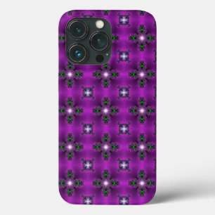 Artdeco Abstract Flowers and Stars iPhone 13 Pro Case