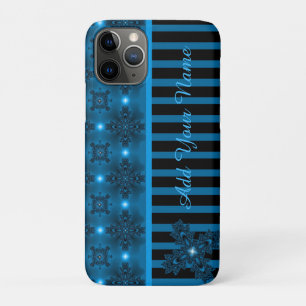 Artdeco Flowers in Retro Style , Add Your Name Case-Mate iPhone Case