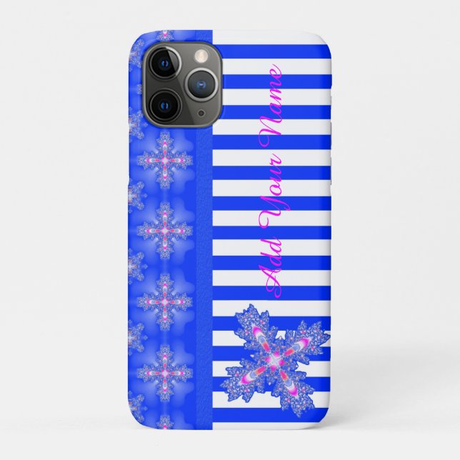 Artdeco Flowers in Retro Style , Add Your Name Case-Mate iPhone Case (Back)