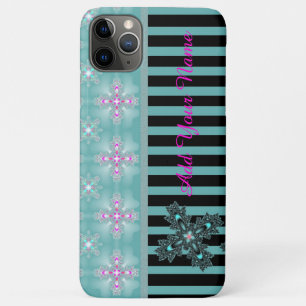 Artdeco Flowers in Retro Style , Add Your Name Case-Mate iPhone Case