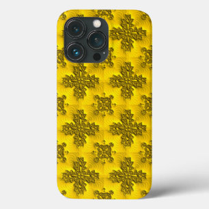 Artdeco Flowers in Retro Style iPhone 13 Pro Case