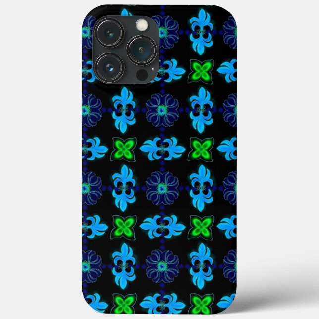 Artdeco Flowers in Retro Style Case-Mate iPhone Case (Back)