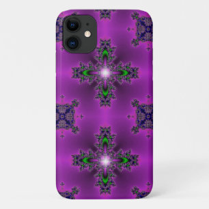 Artdeco Flowers in Retro Style iPhone 11 Case