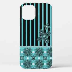 Artdeco Flowers in Retro Style iPhone 12 Pro Case