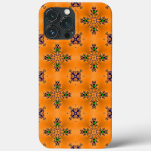 Artdeco Flowers in Retro Style iPhone 13 Pro Max Case