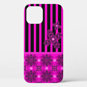 Artdeco Flowers in Retro Style iPhone 12 Pro Case