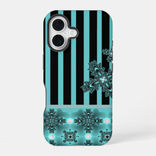 Artdeco Flowers in Retro Style iPhone 16 Case