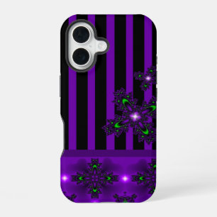 Artdeco Flowers in Retro Style iPhone 16 Case