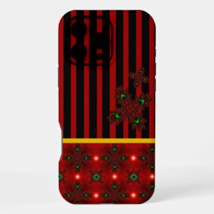 Artdeco Flowers in Retro Style iPhone 16 Pro Max Case
