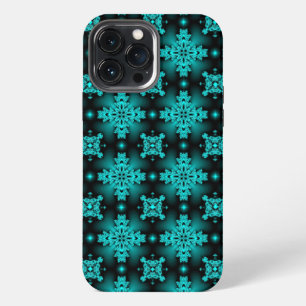 Artdeco Flowers in Retro Style iPhone 13 Pro Max Case