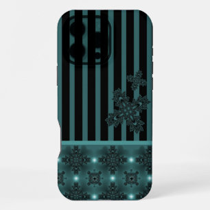 Artdeco Flowers in Retro Style iPhone 16 Pro Max Case