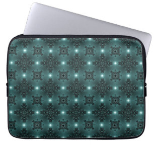 Artdeco Flowers in Retro Style Laptop Sleeve