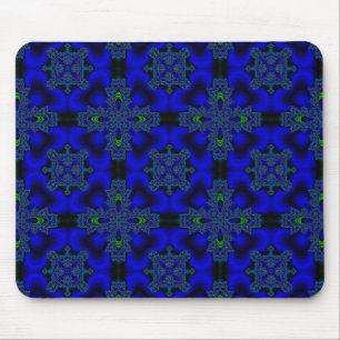 Artdeco Flowers in Retro Style Mouse Pad