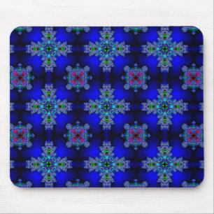 Artdeco Flowers in Retro Style Mouse Pad