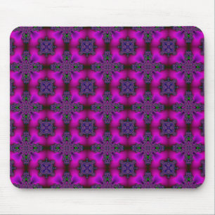 Artdeco Flowers in Retro Style Mouse Pad