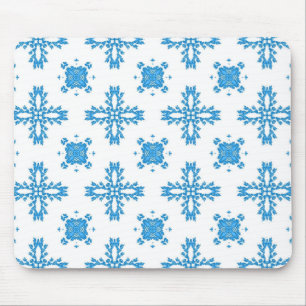 Artdeco Flowers in Retro Style Mouse Pad