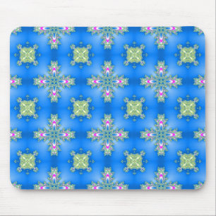 Artdeco Flowers in Retro Style Mouse Pad