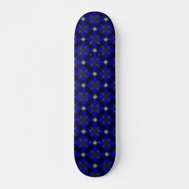 Artdeco Flowers in Retro Style Skateboard (Front)