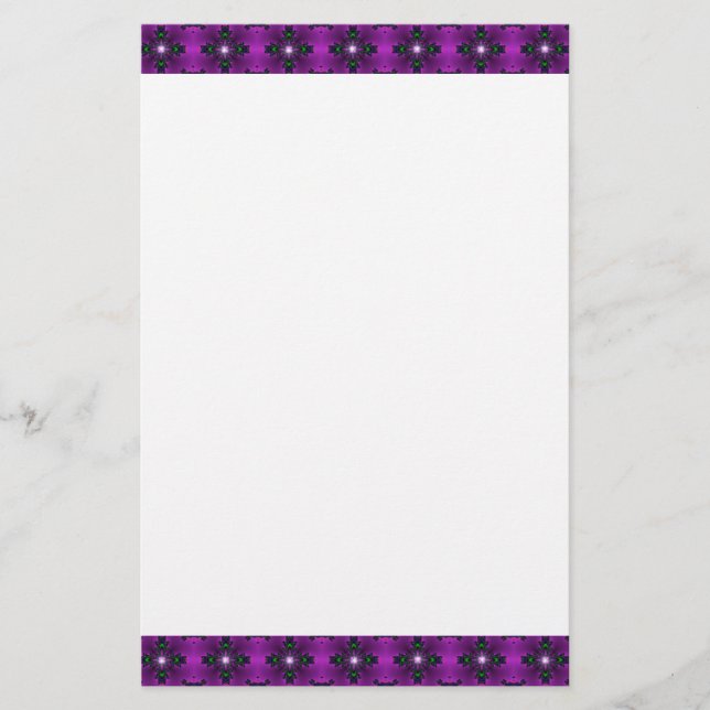 Artdeco Flowers in Retro Style Stationery (Front)