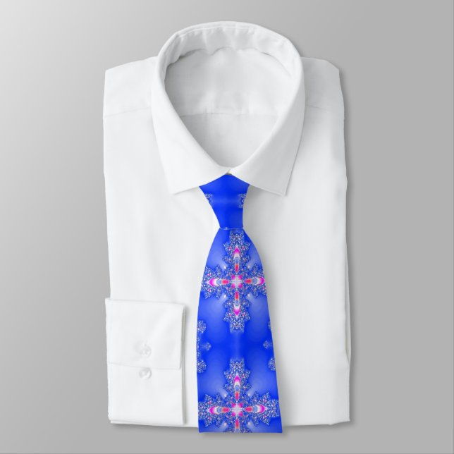 Artdeco Flowers in Retro Style Tie (Tied)