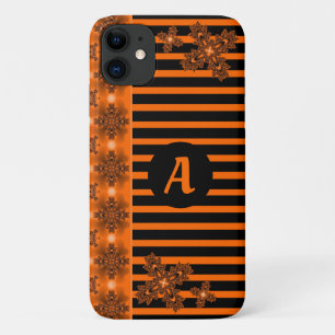 Artdeco Flowers in Retro Style with monogram Case-Mate iPhone Case