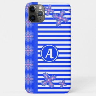 Artdeco Flowers in Retro Style with monogram Case-Mate iPhone Case