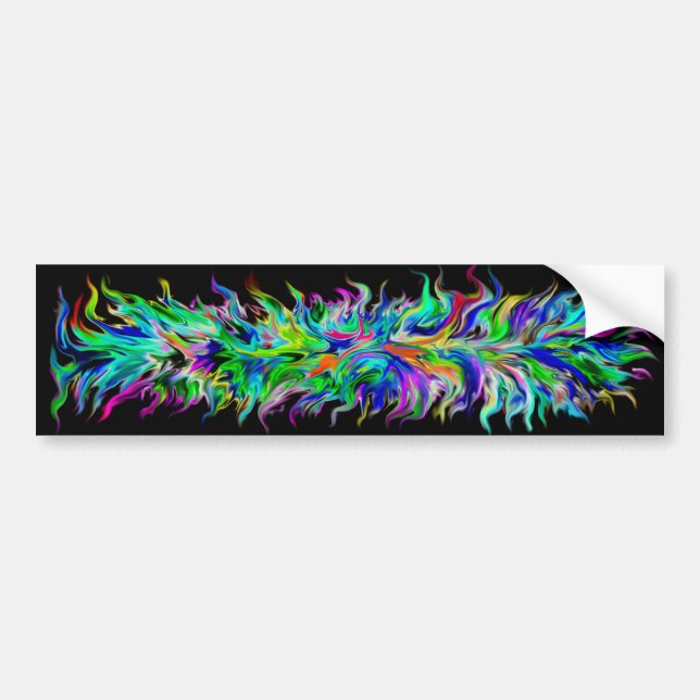 Artdeco in Regenbogen Style Bumper Sticker (Front)