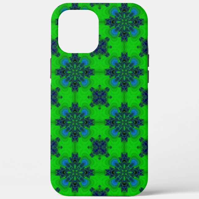 Artdeco in retrolook green and blue Case-Mate iPhone case (Back)