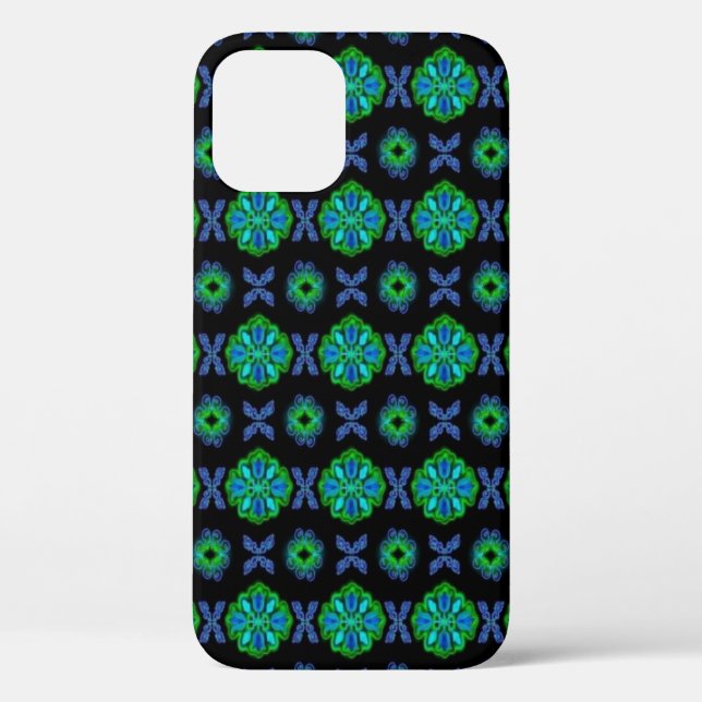 Artdeco Tulip Flowers in Retro Style Case-Mate iPhone Case (Back)