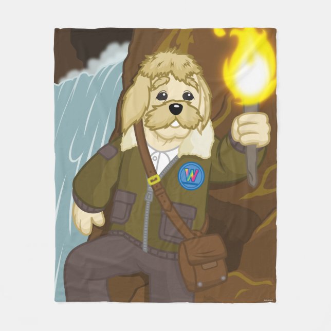 Arte Fact Goes Exploring Fleece Blanket (Front)