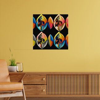 Arte Moderno Abstracto "Fusión Vibrante": Poster