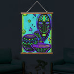 Artefact African Pop Art Hanging Tapestry<br><div class="desc">A fun African tribal folk art design.</div>
