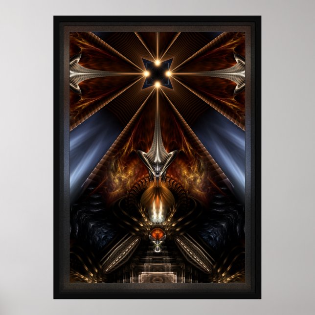 Arteknyia Fantasy Fractal Art Composition Poster (Front)