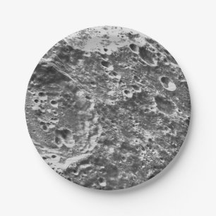 Artemis 1 Moon Mission Lunar Image Paper Plate