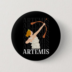 Artemis Goddess Of Hunting And The Moon Greek Myth 6 Cm Round Badge