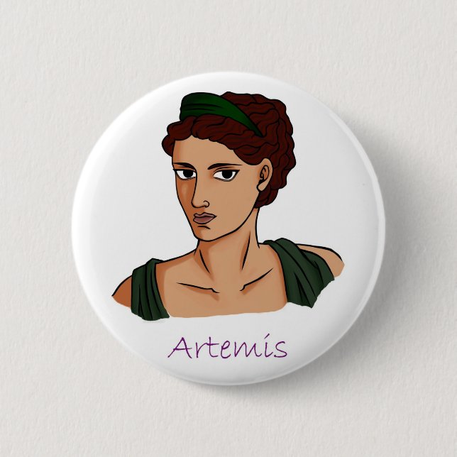 Artemis - Greek Goddess Badge (Front)