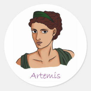 Artemis - Greek goddess Classic Round Sticker